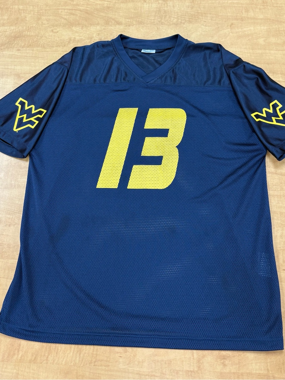 West Virginia Mountaineer #13 Jersey Men’s XL Navy Pro Edge Knight Apparel